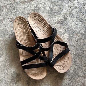 Crocs A-Leigh cork wedge sandals